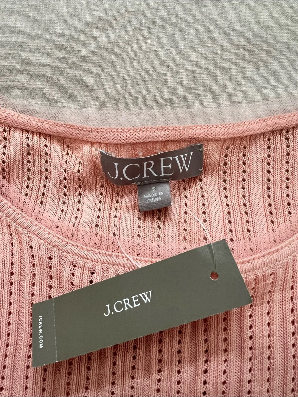 J. Crew Peach Knit Ribbed Tank